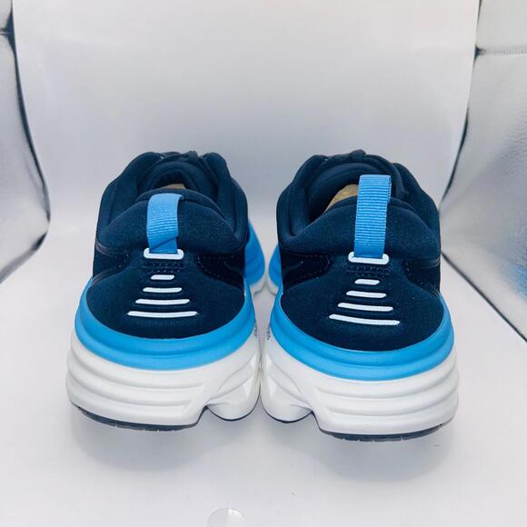 HOKA MENS BONDI 8 OUTERSPACE/ALLABOARD COMFORTABLE FIRM ATHLETIC SHOES SIZE 9.5D - Picture 3 of 5